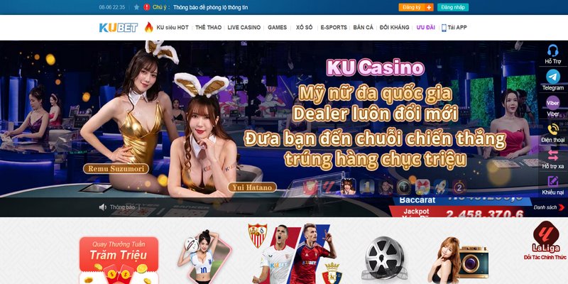 Truy cập website Kubet11 chính thức để thực hiện đăng nhập